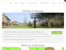 Tablet Screenshot of fairwarp.org.uk